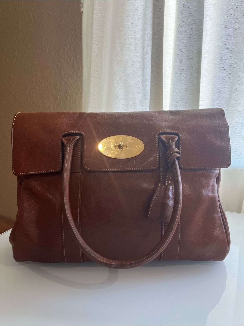 MULBERRY RARE EDITIONS 50 YEARS NVT OAK LEATHER BAYSWATER - Picture 14 of 16